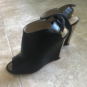 Ann Taylor Leather Wedges